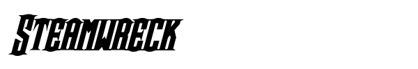 Steamwreck font preview